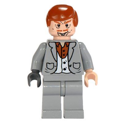 Figurine Peter Pettigrew, Light Bluish Gray Suit, Dark Orange Hair du set 4766