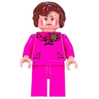 Minifigur Professor Dolores Umbridge, Dark Pink Outfit aus Set 5378