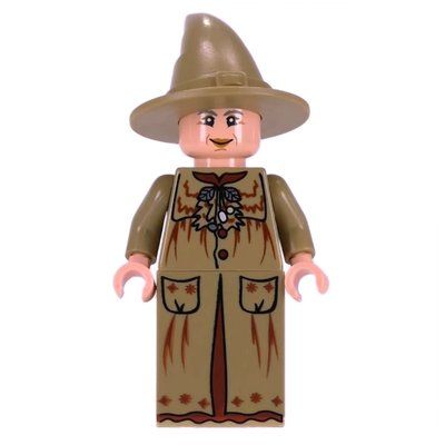 Minifigure Professor Pomona Sprout in Dark Tan Robes del set 4867