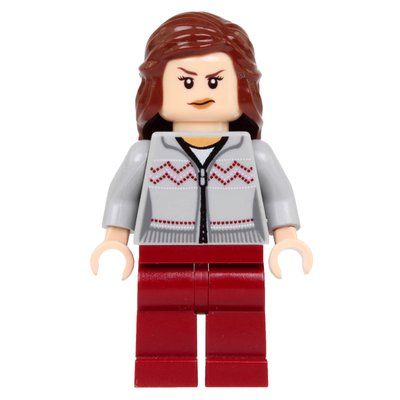 Minifigure Hermione Granger, Light Bluish Gray Sweater with Zipper del set 10217