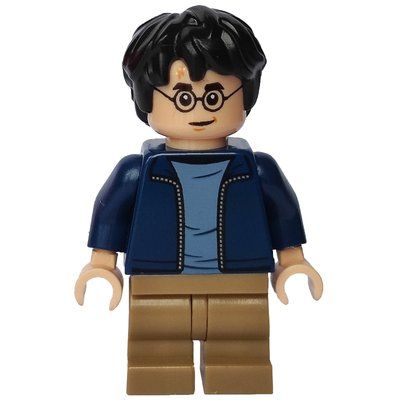 Figurine Harry Potter, Open Dark Blue Jacket, Medium Legs du set 75945