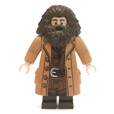 Figurine Rubeus Hagrid, Medium Nougat Overcoat, Arms with Pins (3626c Head) du set 75954