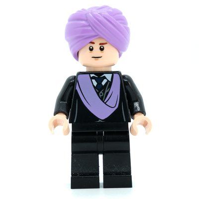 Figurine Professor Quirinus Quirrell (Voldemort), Medium Lavender Turban, Black Suit du set 75954