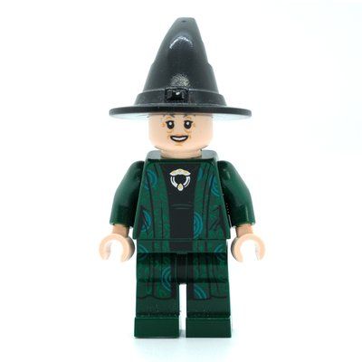 Figurine Professor Minerva McGonagall, Dark Green Robes, Black Hat (Dual Sided Head) du set 75954