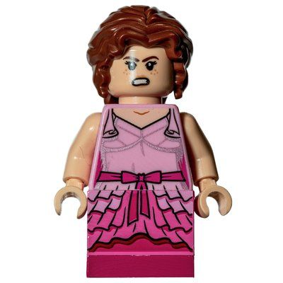 Figurine Hermione Granger, Bright Pink and Dark Pink Brick-Built Dress du set 75948