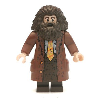 Figurine Rubeus Hagrid, Reddish Brown Overcoat, Arms with Pins du set 75958