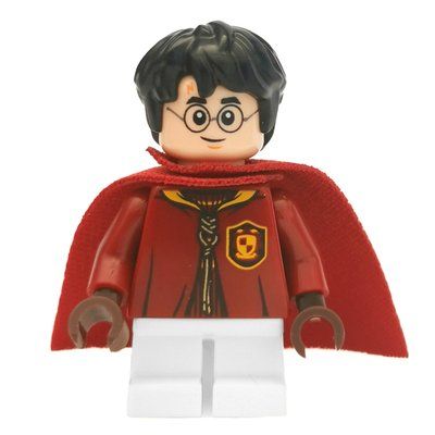 Figurine Harry Potter, Dark Red and White Quidditch Uniform, Short Legs du set 75956