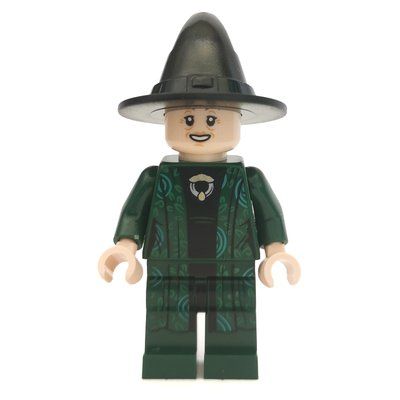 Figurine Professor Minerva McGonagall, Dark Green Robes, Black Hat (Single Sided Head) du set 75964