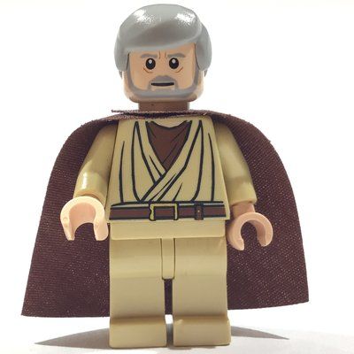 Figurine Obi-Wan Kenobi, Old, Tan Robes, Hair, Reddish Brown Cape du set 5002211