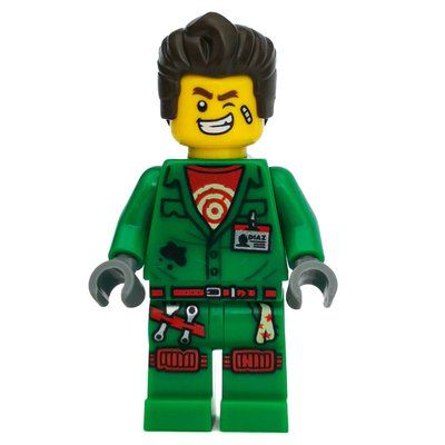 Figurine Douglas Elton / El Fuego, Green Outfit with Hair du set 70425