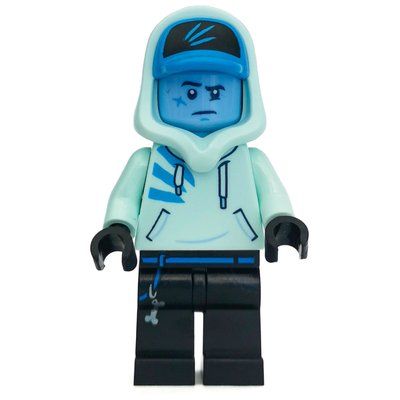 Minifigur Jack Davids, Light Aqua Hoodie with Hood and Dark Azure Cap aus Set 70427