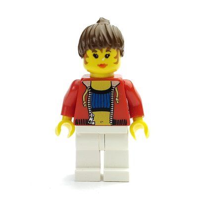 Figurine Female - Red Jacket, Blue Top, White Legs du set 1349