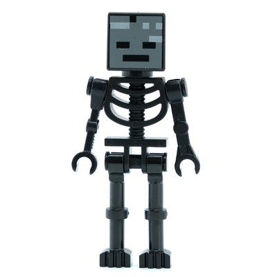 Figurine Wither Skeleton, Square Skull, Straight Arms (60115 Torso) du set 21126