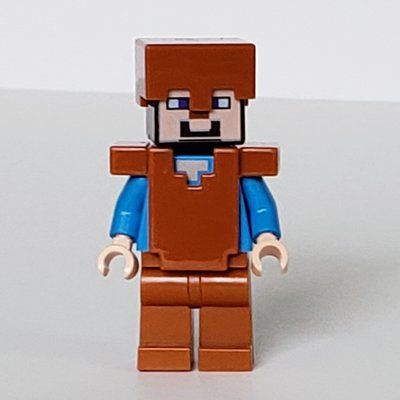 Figurine Steve in Dark Orange Helmet and Armor du set 21132