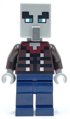 Figurine Illager, Vindicator, Dark Blue Legs, Wide Eyes du set 21160