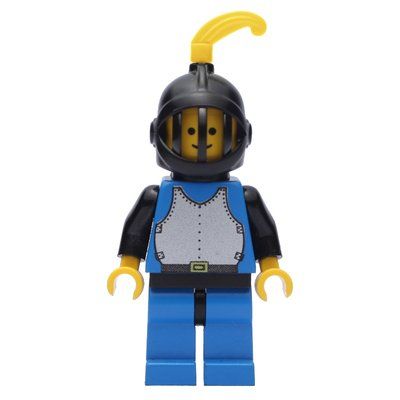 Figurine Knight (Breastplate on Blue) - Blue Legs, Yellow Plume, 3626b du set 10000