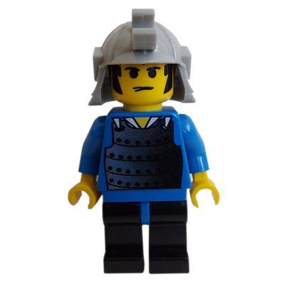 Minifigurka Samurai, Blue with Green Headband z zestawu 6093
