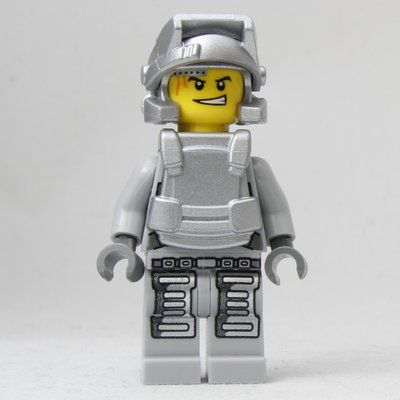 Minifigura Power Miner, Engineer with Armor and Helmet del set 8189