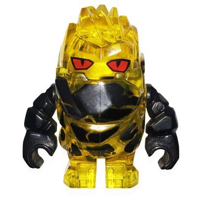 Minifigura Combustix, Trans-Yellow del set 8188