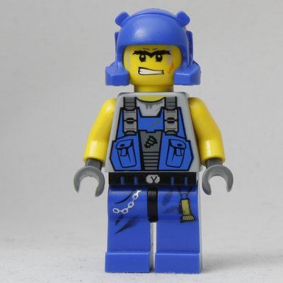 Minifigure Power Miner, Orange Scar from set 8709