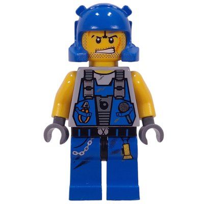 Minifigure Rex, Blue from set 8709