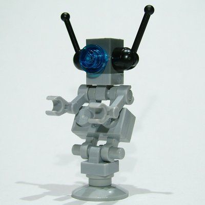 Minifigure Star Justice Droid, Light Bluish Gray del set 10191