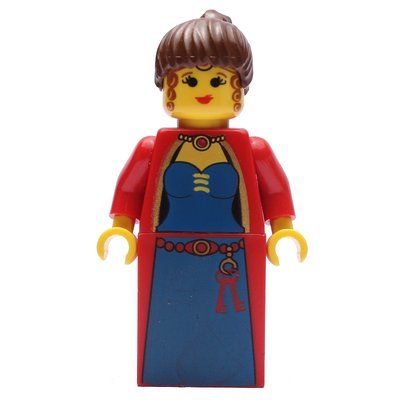 Minifigure Maiden - Brown Hair del set 3739
