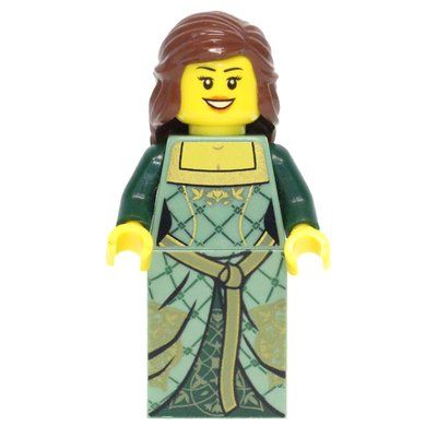 Minifigure Maiden (Kingdoms) - Reddish Brown Hair del set 10223
