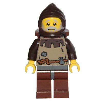 Figurine Peasant (Fantasy Era) - Dark Brown Hood du set 10193