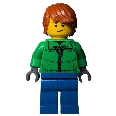 Figurine Man, Bright Green Jacket, Blue Legs du set 40107