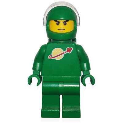 Figurine Classic Spaceman, Green, Helmet with Visor / Pete du set 21109