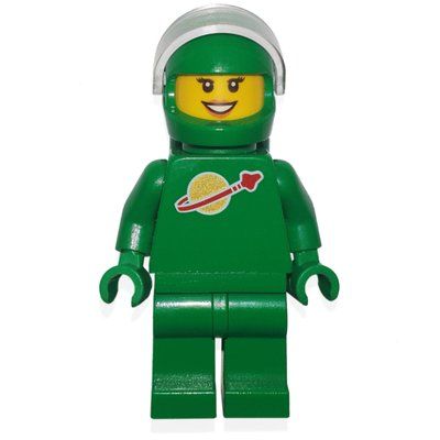 Figurine Classic Spacewoman, Green, Helmet and Visor (Yve) du set 21109