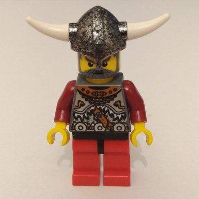 Minifigure Viking Red Chess Bishop del set 851861