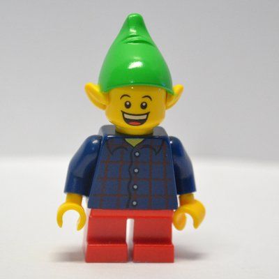 Figurine Elf, Dark Blue Plaid Button Shirt du set 10245