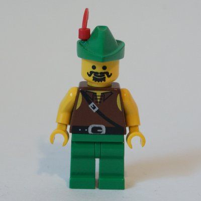 Minifigurka Forestman (Dark Forest) - Green Hat z zestawu 6079