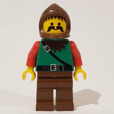 Minifigurka Forestman (Dark Forest) - Brown Legs, Brown Hood z zestawu 6024