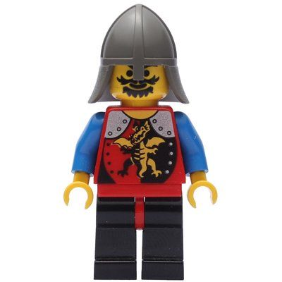 Minifigurka Knight (Dragon Knights) - Black Legs, Neck-Protector z zestawu 6079