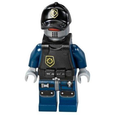 Minifiguur Robot Police, Armor, Cap uit set 70819