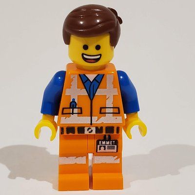Minifigur Emmet, Worn Outfit, Happy / Screaming aus Set 70826