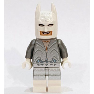 Minifigura Batman, Glitter Silver Suit, White Cowl del set 70838