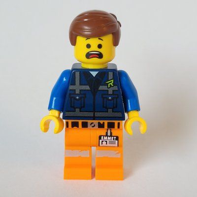Minifigure Emmet, Dark Blue Rex Dangervest Vest from set 70849
