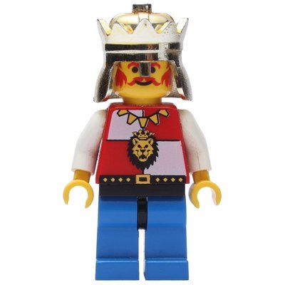 Minifiguur King (Royal Knights) - Blue Legs, Black Hips uit set 9376