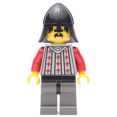Minifigurka Knight (Fright Knights) - Dark Gray Legs, Black Neck-Protector z zestawu 6099