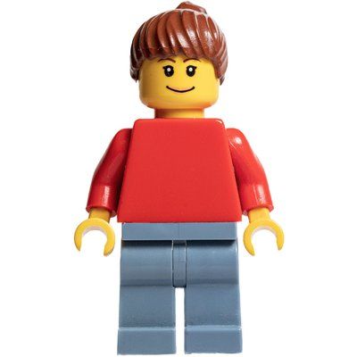 Figurine Woman - Red Torso, Sand Blue Legs du set 3569