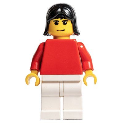 Figurine Soccer Player Red Plain Torso, White Legs 1 du set 3569