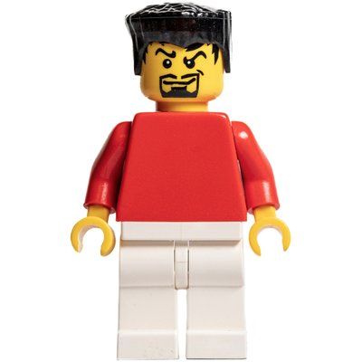 Figurine Soccer Player Red Plain Torso, White Legs 2 du set 3569