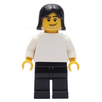 Figurine Soccer Player White Plain Torso, Black Legs 1 du set 3569