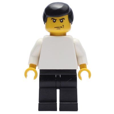 Figurine Soccer Player White Plain Torso, Black Legs 2 du set 3569