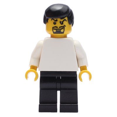 Figurine Soccer Player White Plain Torso, Black Legs 3 du set 3569