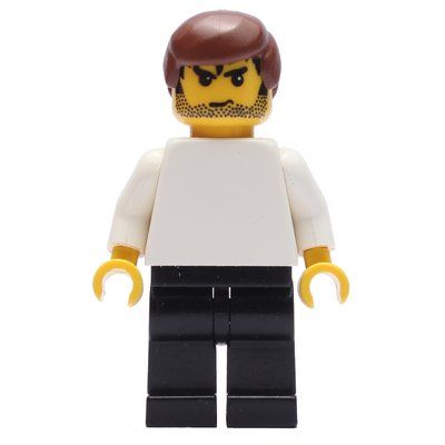 Figurine Soccer Player White Plain Torso, Black Legs 5 du set 3569